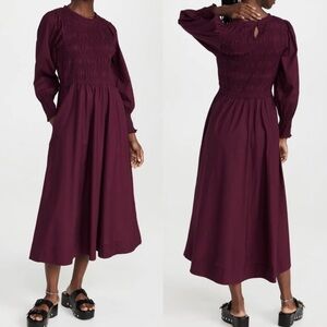 Apiece Apart Burgundy Maxi Dress